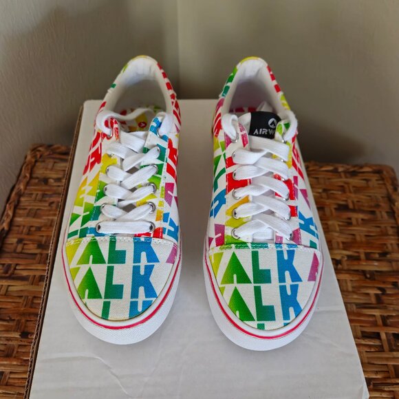 Airwalk Women's Alya-J Rainbow Print Sneakers Size 6.5 NWT - Picture 2 of 6